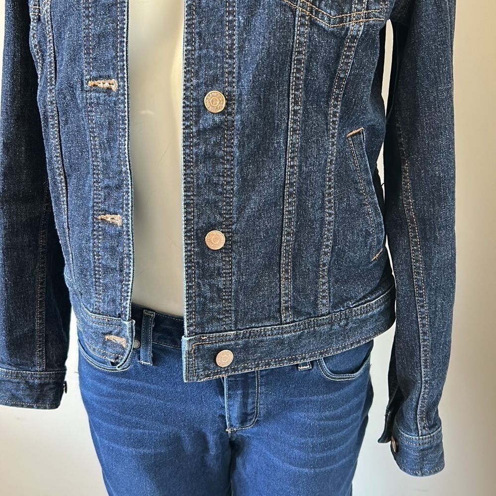 LAUREN Ralph Lauren Jean Jacket Womens Denim Trucker Jacket Pockets Sz XS - Picture 7 of 12